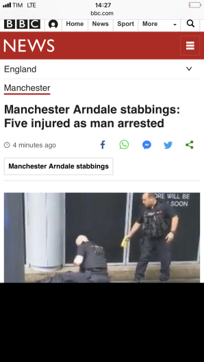 Atak terrorystyczny w centrum Manchesteru!