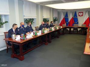 Spotkanie szefa polskiej policji z dyrektorem FBI