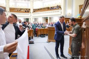[VIDEO] Andrzej Duda przed Radą Najwyższą Ukrainy