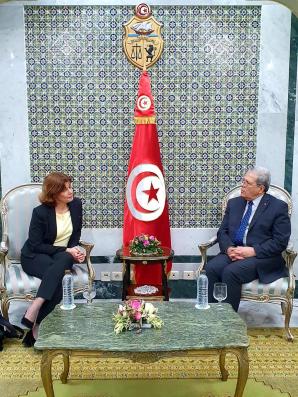 Spotkanie Ambasador RP z Ministrem Spraw Zagranicznych, Migracji i Tunezyjczyków za Granicą