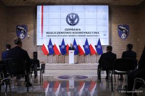 [VIDEO] Potęga Polski w Sojuszu. Prezydent Duda spotykał się z kadrą kierowniczą MON przed szczytem NATO