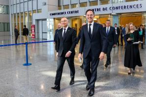 [VIDEO] Bruksela. Spotkanie Prezydenta Andrzeja Dudy z Sekretarzem Generalnym NATO