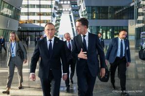 [VIDEO] Bruksela. Spotkanie Prezydenta Andrzeja Dudy z Sekretarzem Generalnym NATO