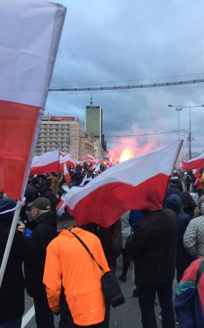 [VIDEO] PATRIOT24 EXCLUSIVE: Hymn Narodowy i początek Marszu Niepodległości - 11.11.2017