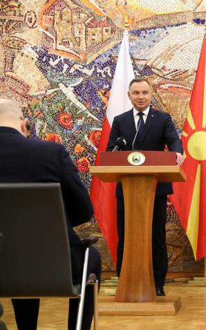 [VIDEO] Wizyta Pary Prezydenckiej w Macedonii Północnej