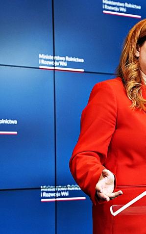 Minister rolnictwa i rozwoju wsi Anna Gembicka, podczas briefingu prasowego, poinformowała o podejmowanych działaniach