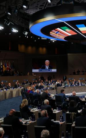 [VIDEO] O jedności, odporności i gotowości mówił Prezydent RP Andrzej Duda na szczycie NATO