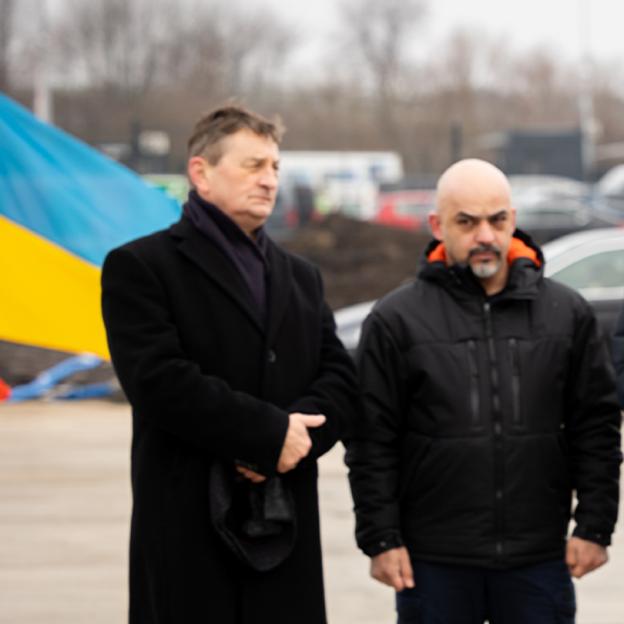 Uruchomienie odprawy pojazdów ciężarowych w Malhowicach - konferencja z udziałem wiceministra Bartosza Grodeckiego