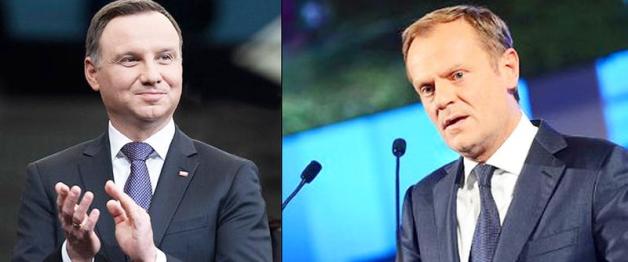 Prezydent Andrzej Duda pogratulował Donaldowi Tuskowi ponownego wyboru w Brukselii na Przewodniczącego Rady Europejskiej