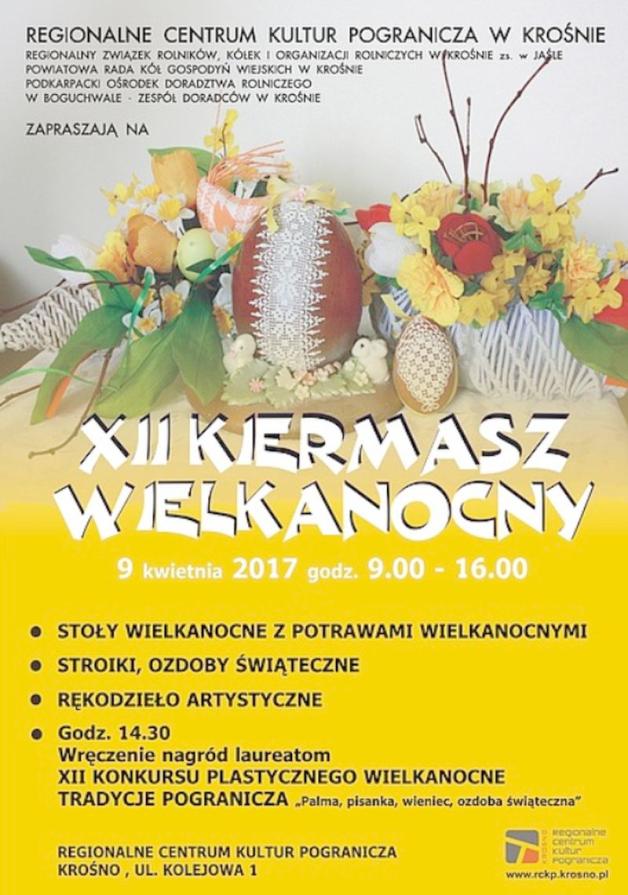 Krosno , Podkarpacie: XII Kiermasz Wielkanocny i rozstrzygnięcie konkursu na wielkanocne ozdoby. Sobota, 9 kwietnia
