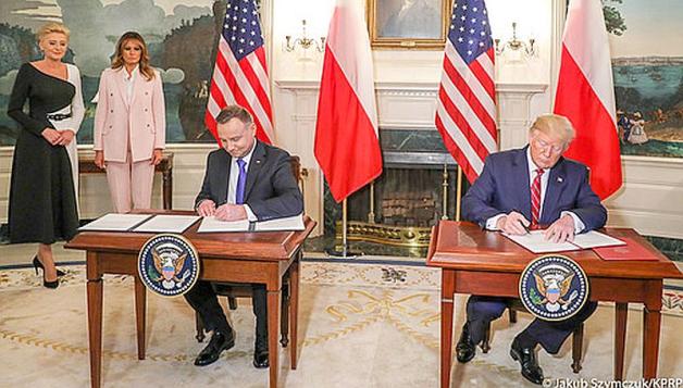 [VIDEO] Wspólna Deklaracja Prezydentów o Współpracy Obronnej w zakresie obecności sił zbrojnych USA na terytorium Rzeczypospolitej Polskiej