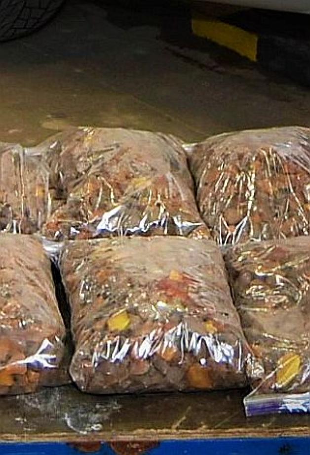 Na granicy w Medyce celnicy udaremnili przemyt bursztynu w luksusowym aucie