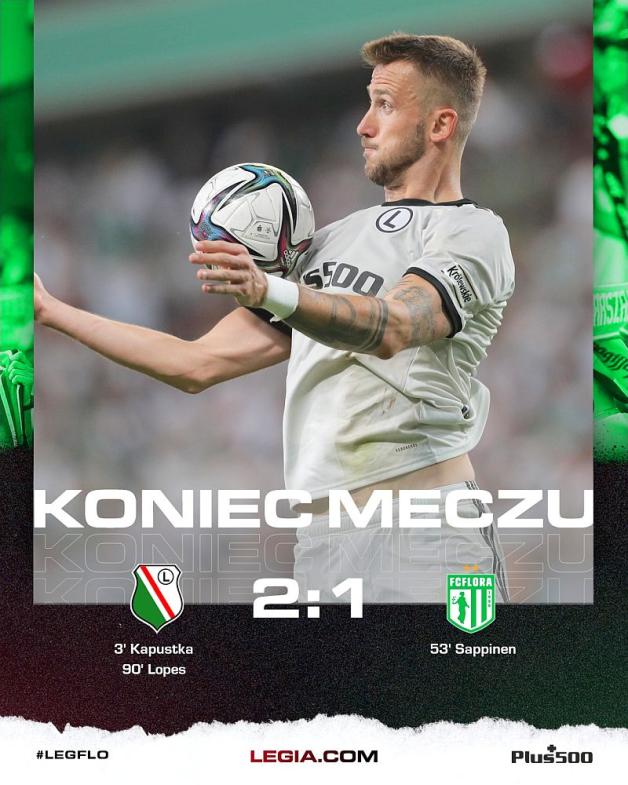 Legia pokonała Florę! Rewanż w Tallinie