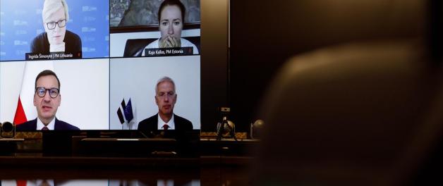 Oświadczenie Premierów Ingridy Šimonytė (Litwa), Artursa Krišjānisa Kariņša (Łotwa), Kai Kallas (Estonia) i Mateusza Morawieckiego (Polska) w sprawie ataku hybrydowego na naszych granicach ze strony Białorusi