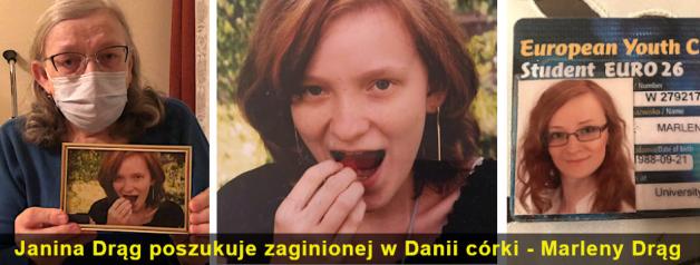 [VIDEO] W Danii zaginęła 33-letnia Marlena Drąg. Szuka jej mama