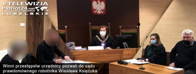 [VIDEO] Winni przestępstw urzędnicy gminy Trzeszczany domagają się od prawdomównego robotnika - Wiesława Księżuka, który ujawnił ich przestępstwa - przeprosin i po 10 000 zł! 