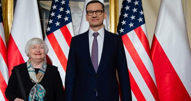 Premier Mateusz Morawiecki spotkał się z sekretarz skarbu USA Janet Yellen