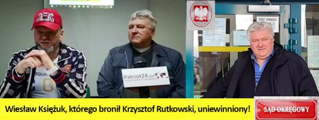 [VIDEO] Sąd Okręgowy w Zamościu uniewinnił prześladowanego przez urzędników gminy Trzeszczany prawdomównego robotnika Wiesława Księżuka! To w jego obronie stanął Krzysztof Rutkowski!