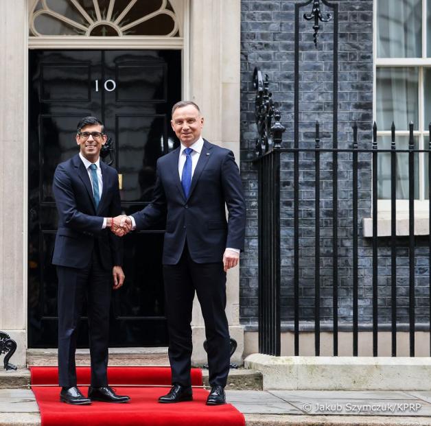 Londyn. Spotkanie Andrzeja Dudy z Premierem Wielkiej Brytanii