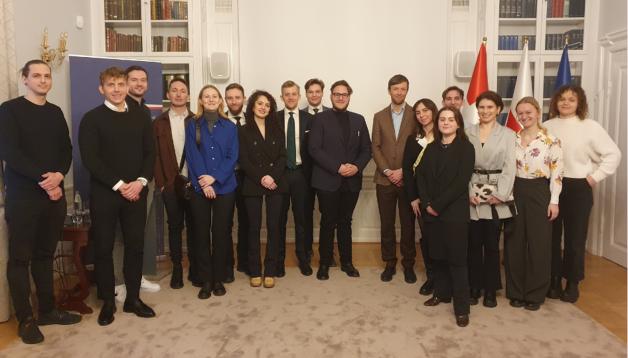 Spotkania z polskimi profesjonalistami i studentami w ambasadzie w Danii