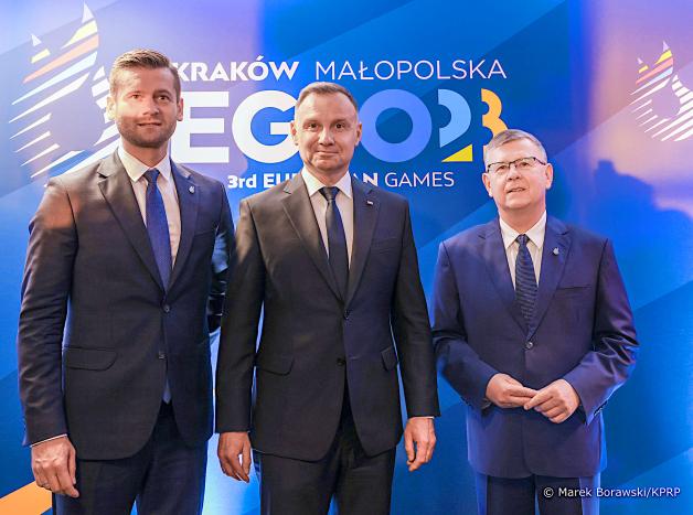 [VIDEO] Prezydent otworzył III Igrzyska Europejskie Kraków–Małopolska 2023