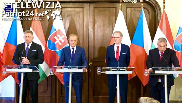 [VIDEO] Donald Tusk w Pradze. Spotkanie Premierów państw Grupy Wyszehradzkiej