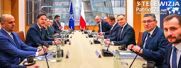 [VIDEO] Bruksela. Spotkanie Prezydenta Andrzeja Dudy z Sekretarzem Generalnym NATO