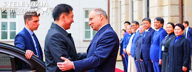 [VIDEO] Prezydenci Polski i Mongolii o dwustronnych relacjach i sytuacji bezpieczeństwa